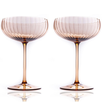 2 бокала для шампанского Anna Von Lipa Lyon Champagne Saucer New Brown 280 мл (арт. AVL-622-30)