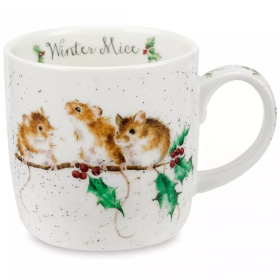 Кружка Royal Worcester Wrendale Designs Winter Mice Mug MMMZ5629-XT-1