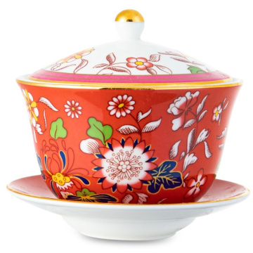 Пиала с крышкой и блюдцем Wedgwood Wonderlust Crimson Jewel Bowl (арт. 1058086)