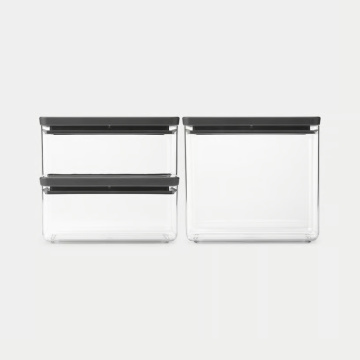 Набор банок Brabantia Stackable Canister Set Tasty+ Dark Grey 230783