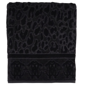 Полотенце банное Roberto Cavalli Giaguaro Cotone Asciugamano da bagno nero RCV/441131