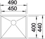 Кухонная мойка Blanco Zerox 450-IF InFino 521586. фото 5