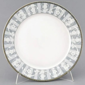 Блюдо круглое Leander Sabina Šedý Ornament 02111333-1013