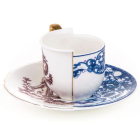 Чашка кофейная с блюдцем Seletti Hybrid Coffee Cup Eufemia 09741