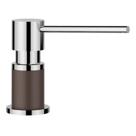 Дозатор моющего средства Blanco Lato Silgranit-Look Dual Finish Coffee/Chrome 525815
