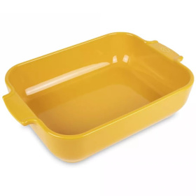 Форма для запекания Peugeot Appolia Plat four céramique rectangle jaune safran 61425