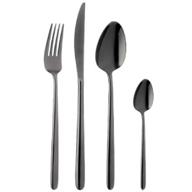 Набор столовых приборов Broggi Stiletto Total Black 1134200D05