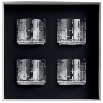 4 стакана для виски Degrenne Newport Twist Low Tumblers Gift Box Set 244129