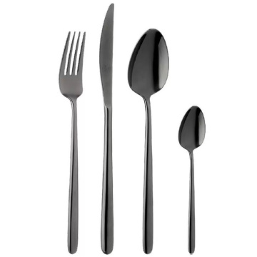 Набор столовых приборов Broggi Stiletto Total Black 1134200D05
