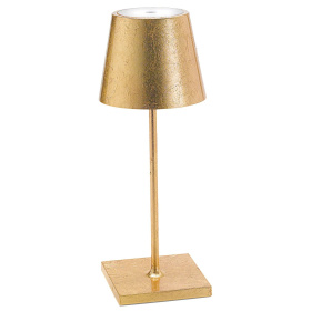 Настольная лампа Zafferano Poldina Gold Color Leaf Mini Table Lamp LD0320BFO