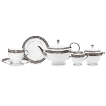 Чайный сервиз Narumi Platinum Coin (арт. NAR-51774-4416-Tea set 6/21)