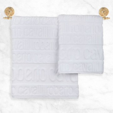Набор полотенец Roberto Cavalli Ritten Cotone Set di asciugamani Bianco RCV/441150