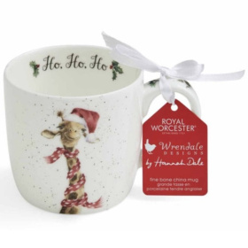 Кружка Royal Worcester Wrendale Designs Giraffe Ho-Ho-Ho Mug WNSV5629-XT-1