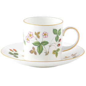 Чашка кофейная с блюдцем Wedgwood Wild Strawberry Coffee Cup & Saucer (арт. 1057999)