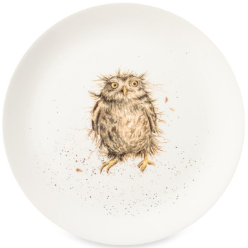 Тарелка десертная Royal Worcester Wrendale Designs Owl Coupe Plate (арт. WNKD5658-XB-1)