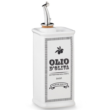 Бутылка для масла Nuova Cer Oliera ceramica bianca 9503-BCO