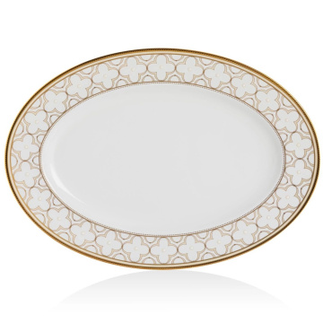 Блюдо овальное Noritake Trefolio Gold (арт. NOR4945L/97244)