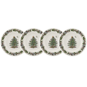 Набор обеденных тарелок Spode Christmas Tree Set of 4 Dinner Plates XTRO0105