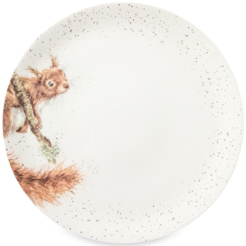 Тарелка обеденная Royal Worcester Wrendale Designs Squirrel Coupe Plate (арт. WN4077-XB-Squirrel)