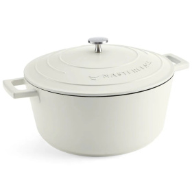 Кастрюля с крышкой KitchenCraft MasterClass Cream Cast Aluminium Casserole Dish (арт. MCMCRD28CRE)