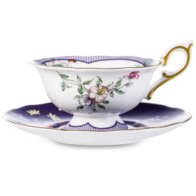 Чашка чайная с блюдцем Wedgwood Wonderlust Midnight Crane Teacup & Saucer 40024023
