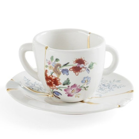 Кофейная пара Seletti Kintsugi Coffee Cup with Saucer 09641