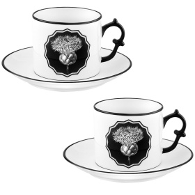 Набор чайных чашек с блюдцами Vista Alegre Herbariae Tea Cups and Saucers White Set 21133530