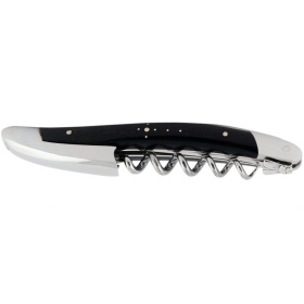 Штопор сомелье Forge de Laguiole Le Sommelier Knife Black Horn Tip Handle SOM BN