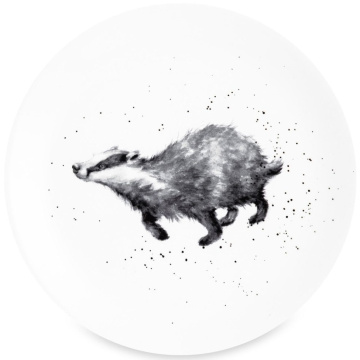 Тарелка десертная Royal Worcester Wrendale Designs Badger Coupe Plate (арт. WNB5658-XB/1)