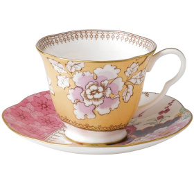 Чашка чайная с блюдцем Wedgwood Butterfly Bloom Yellow Teacup & Saucer 5C107800045