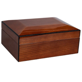 Хьюмидор для сигар Prestige Import Group Napoli High Gloss Walnut Burl Humidor
