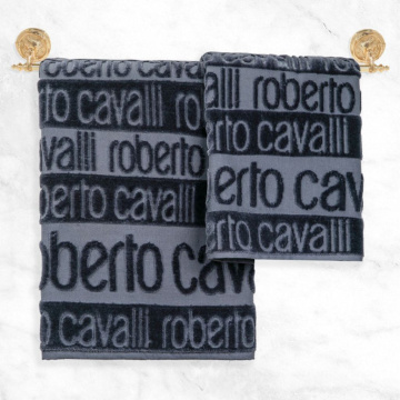Набор полотенец Roberto Cavalli Ritten Cotone Set di asciugamani Grigio RCV/441151
