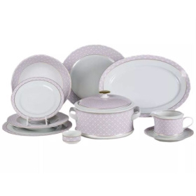 Обеденный сервиз Leander Sabina Fialové Pletení 02162021-243A