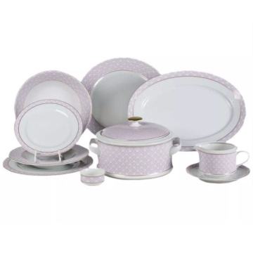 Обеденный сервиз Leander Sabina Fialové Pletení 02162021-243A