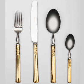 Набор столовых приборов Herdmar 1911 Classy Gold Handle Cutlery Set 1990000-glh