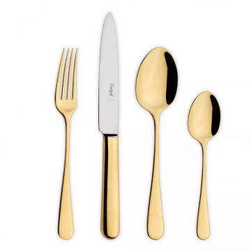Набор столовых приборов Cutipol Atlântico Mirror Polished Gold Plated AT.006.G