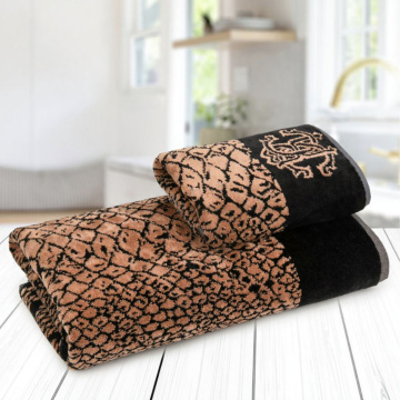 Набор полотенец Roberto Cavalli Pitone Cotone Set di asciugamani Rust RCV/441146