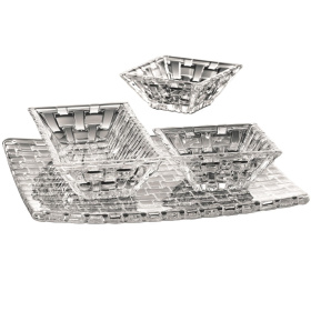 Набор из трех чаш и блюда Nachtmann Bossa Nova Serving Set 97633
