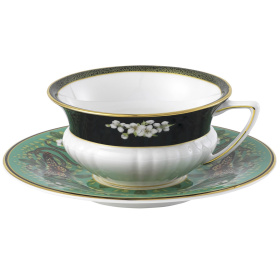 Чашка чайная с блюдцем Wedgwood Wonderlust Emerald Forest Teacup & Saucer 1057270