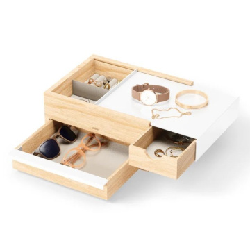 Шкатулка Umbra Stowit Storage Box White-Natural 290245-668