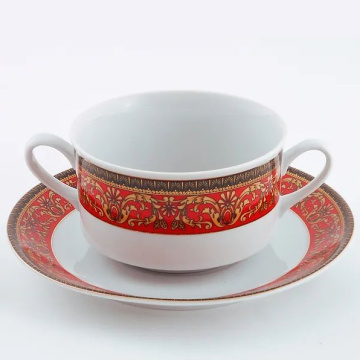 Набор из 6 чашек для супа Leander Sabina Červená Páska 02160673-0979