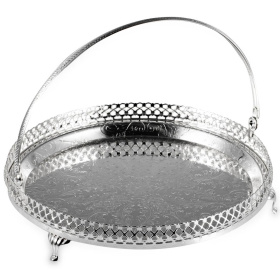 Поднос круглый Queen Anne Gallery Tray/Legs/Handle 0/6328