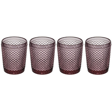 4 стакана для воды Vista Alegre Bicos Rosa Old Fashion Pink Set 49001548