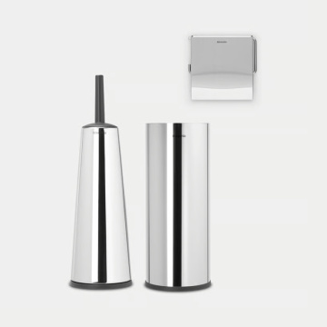 Набор для туалетной комнаты Brabantia Toilet Accessory Set ReNew Brilliant Steel 280689