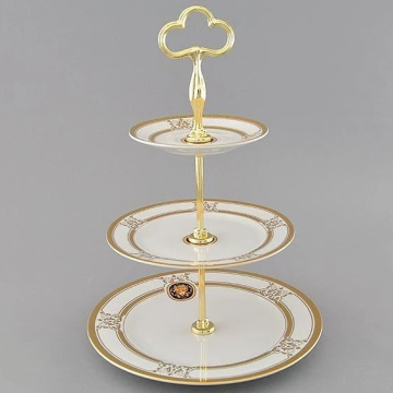Блюдо трехъярусное Leander Sabina Zlatá Medúza 02196034-A126