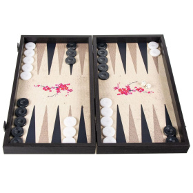 Нарды Manopoulos Handcrafted Oriental Cherry Blossom Art Backgammon Set TXL1CTP