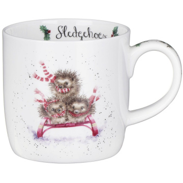 Кружка Royal Worcester Wrendale Designs Hedgehogs on a Sleigh Mug (арт. MMUL5629-XT-1)