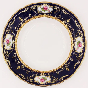 Тарелка суповая Leander Sonata Kobalt + Malé Květy 07110223-0440