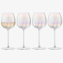 4 бокала для белого вина LSA International Pearl White Wine Glass Set G1332-12-401. фото 1