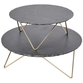 Блюдо сервировочное KitchenCraft Artesa Tiered Serving Stand ART2TSLATE